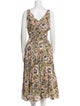 Caroline Constas Floral Print Long Dress