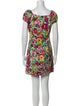 Caroline Constas Floral Print Mini Dress