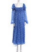 Caroline Constas Silk Long Dress