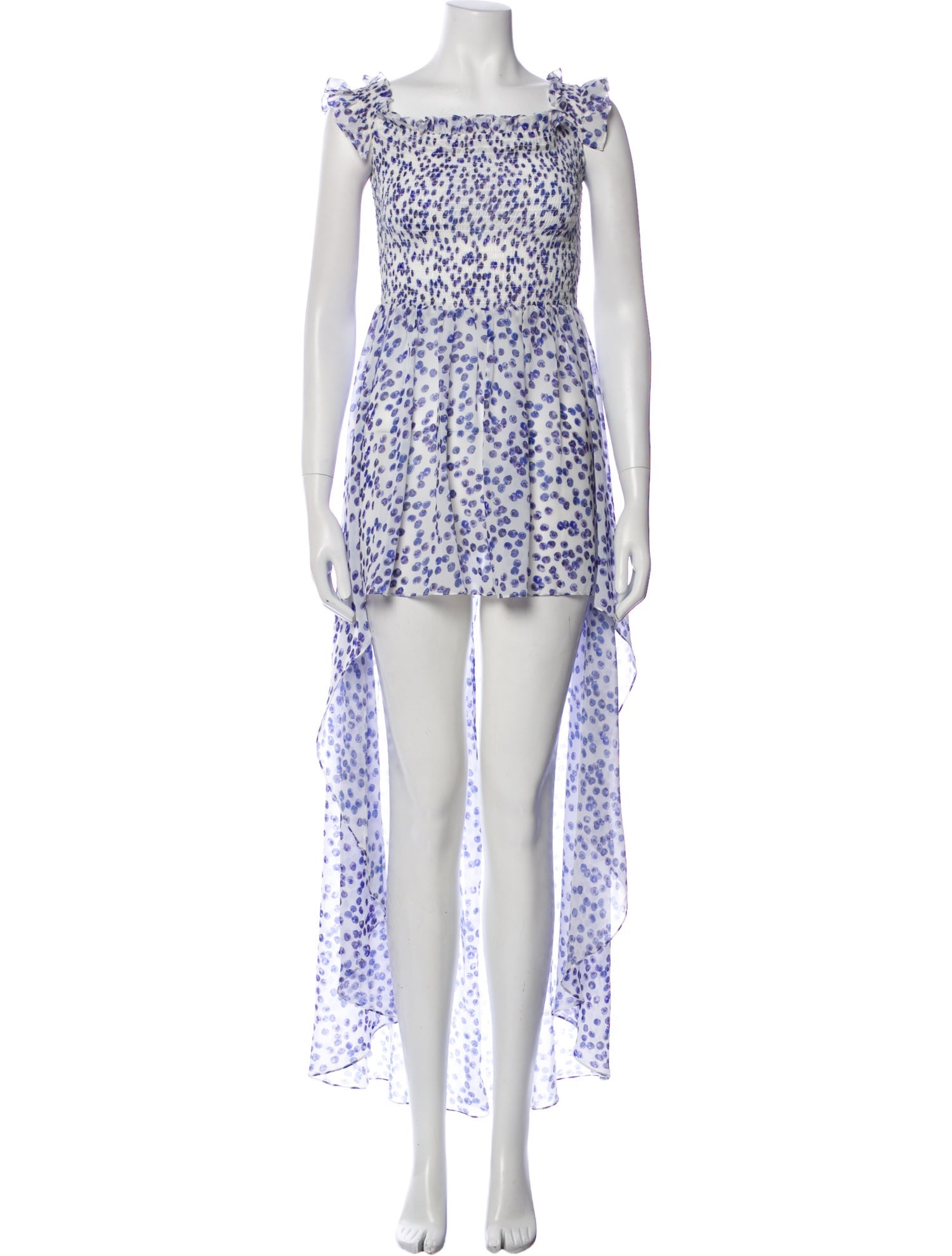 Caroline Constas Floral Print Long Dress