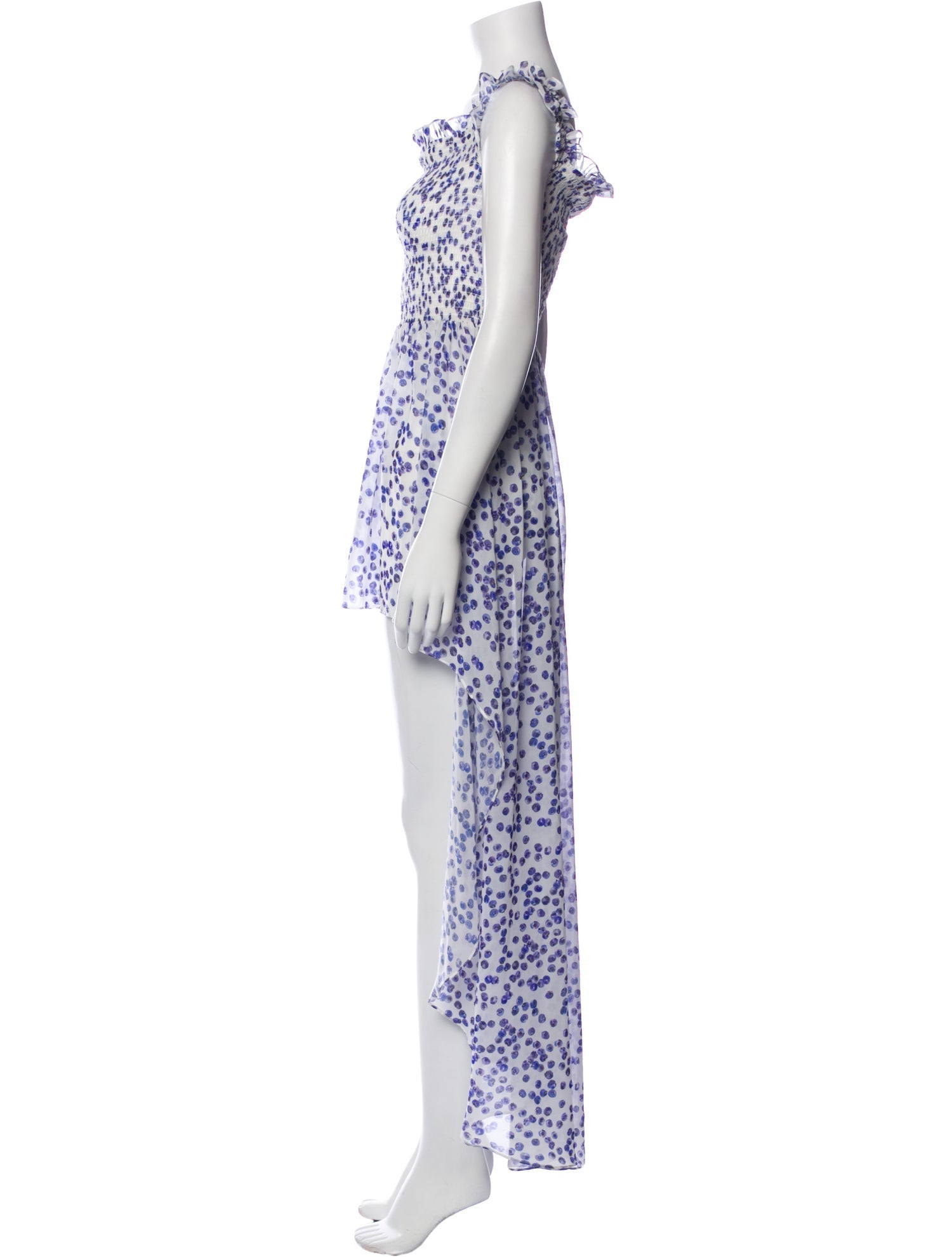 Caroline Constas Floral Print Long Dress