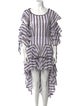 Caroline Constas Striped Midi Length Dress