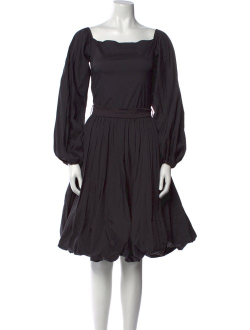 Caroline Constas Scoop Neck Knee-Length Dress