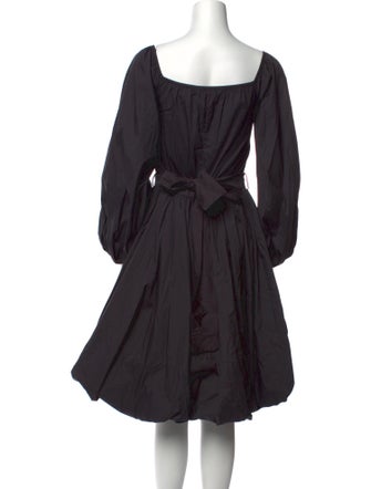 Caroline Constas Scoop Neck Knee-Length Dress