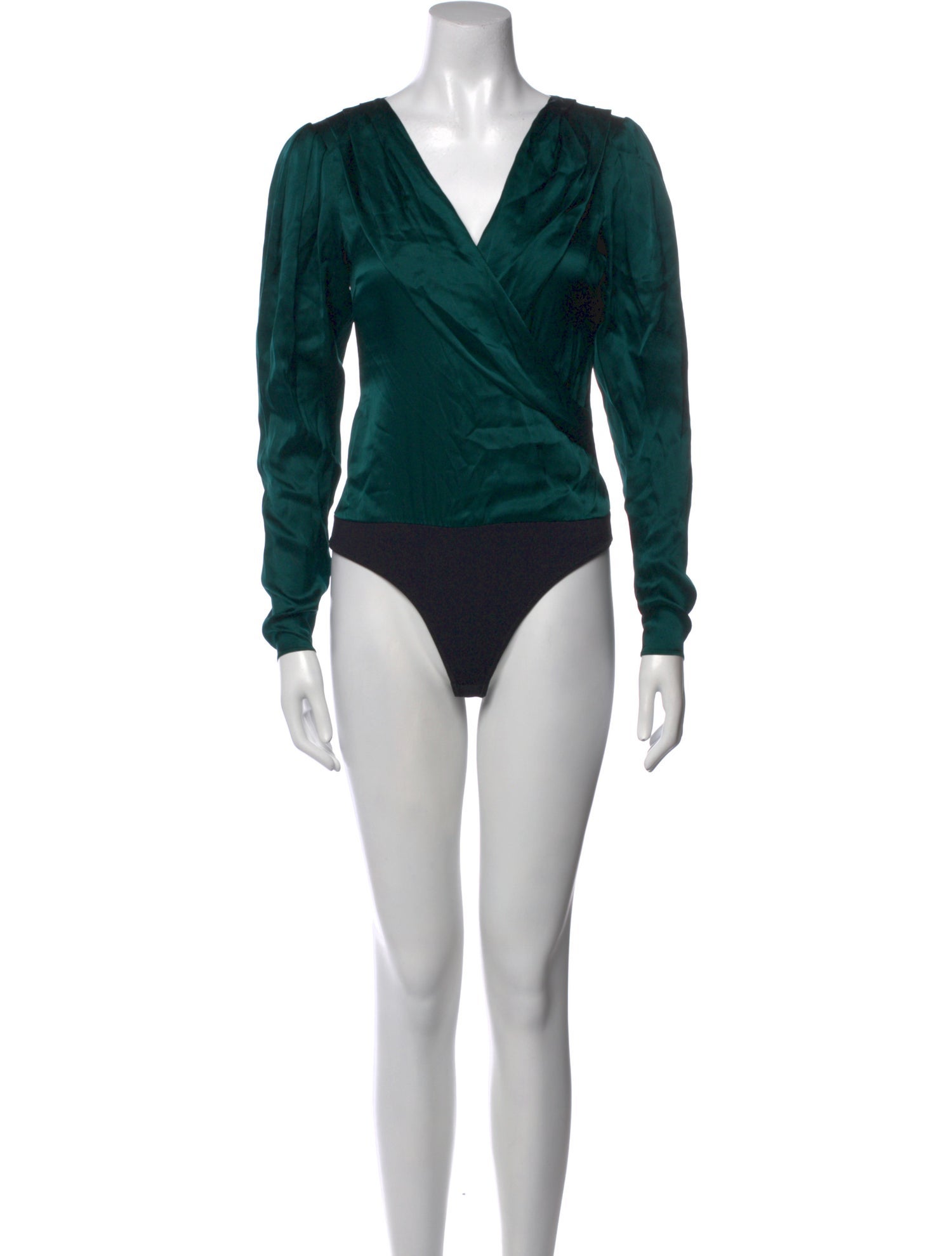 Caroline Constas Silk V-Neck Bodysuit