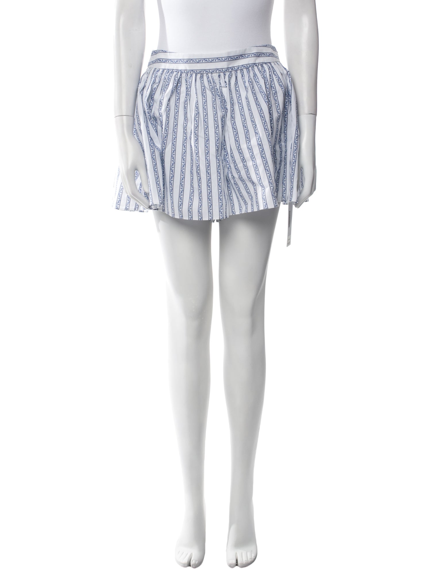 Caroline Constas Striped Knee-Length Shorts w/ Tags