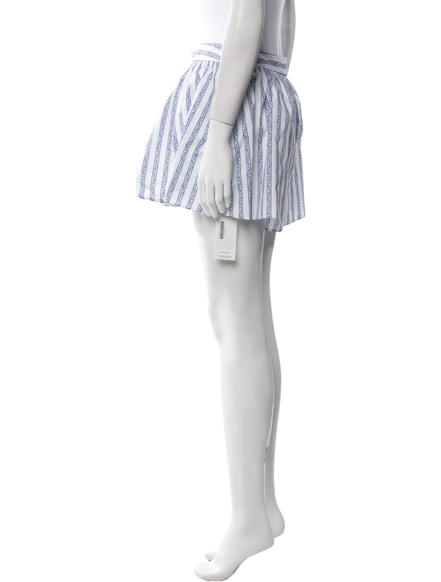 Caroline Constas Striped Knee-Length Shorts w/ Tags