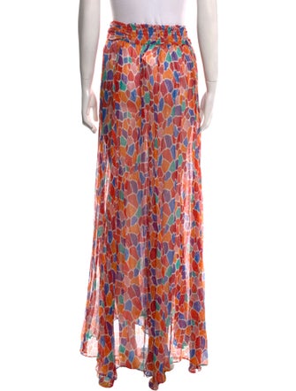 Caroline Constas Silk Long Skirt