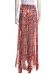 Caroline Constas Silk Long Skirt