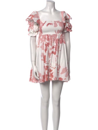 Caroline Constas Printed Mini Dress