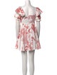 Caroline Constas Printed Mini Dress