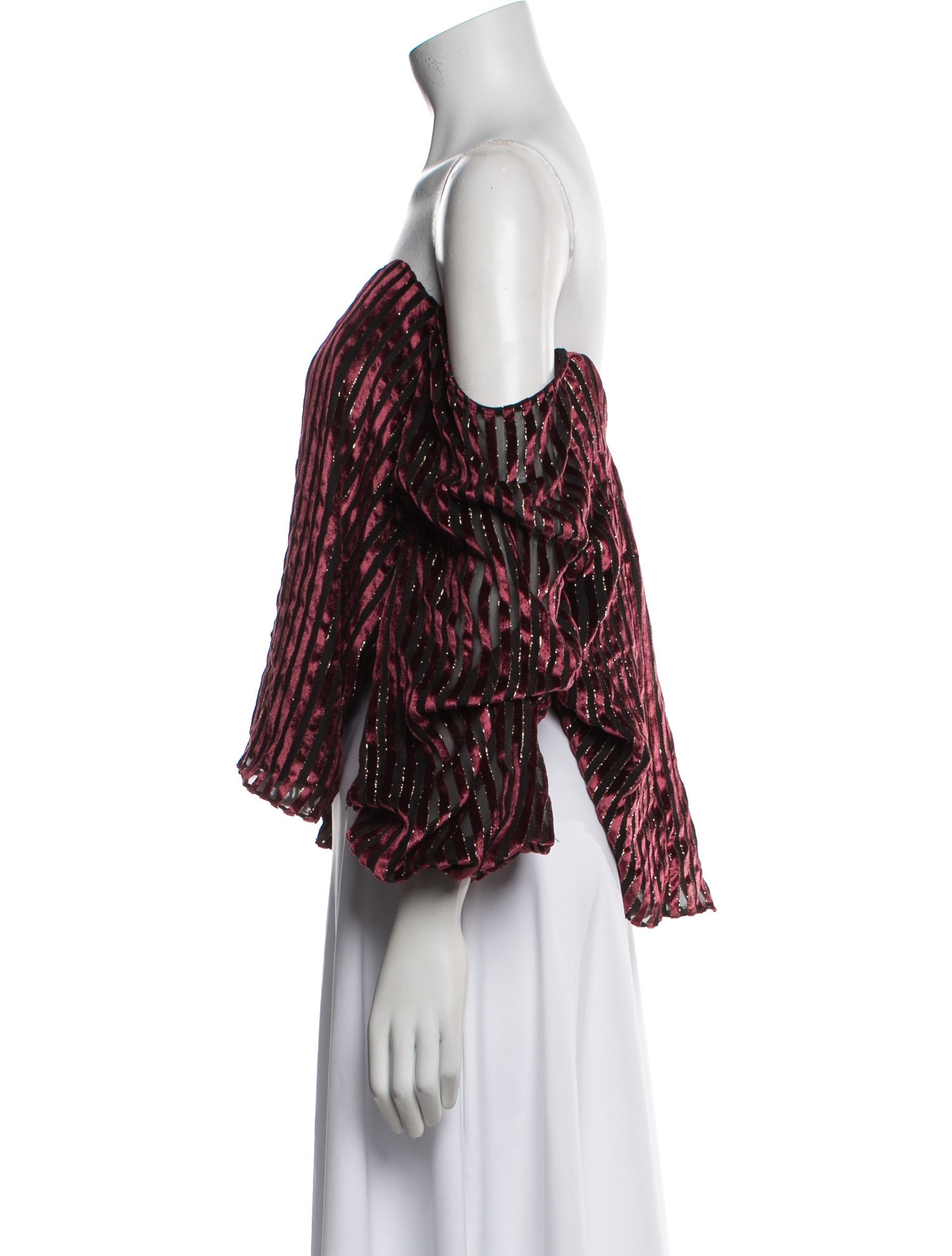 Caroline Constas Printed Off-The-Shoulder Blouse