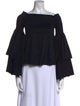 Caroline Constas Off-The-Shoulder Three-Quarter Sleeve Blouse