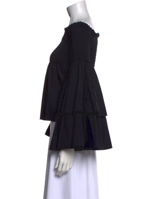 Caroline Constas Off-The-Shoulder Three-Quarter Sleeve Blouse