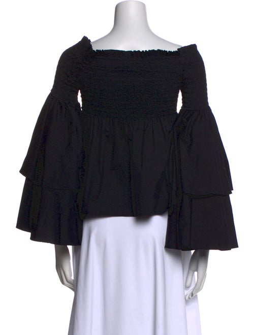 Caroline Constas Off-The-Shoulder Three-Quarter Sleeve Blouse