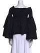 Caroline Constas Off-The-Shoulder Three-Quarter Sleeve Blouse