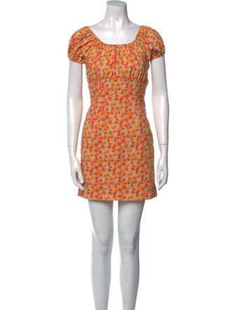 Caroline Constas Printed Mini Dress