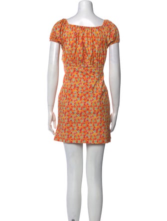 Caroline Constas Printed Mini Dress