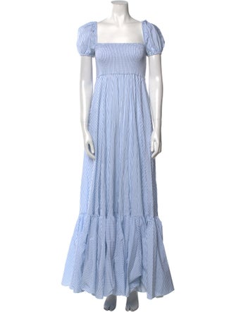 Caroline Constas Striped Long Dress