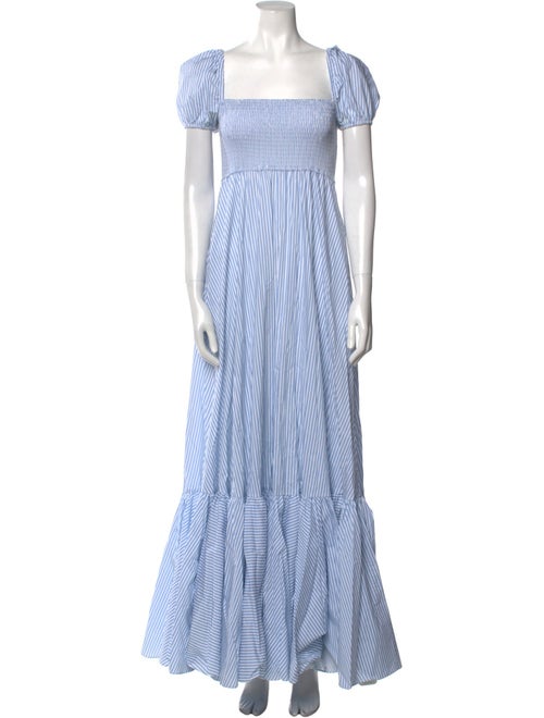 Caroline Constas Striped Long Dress