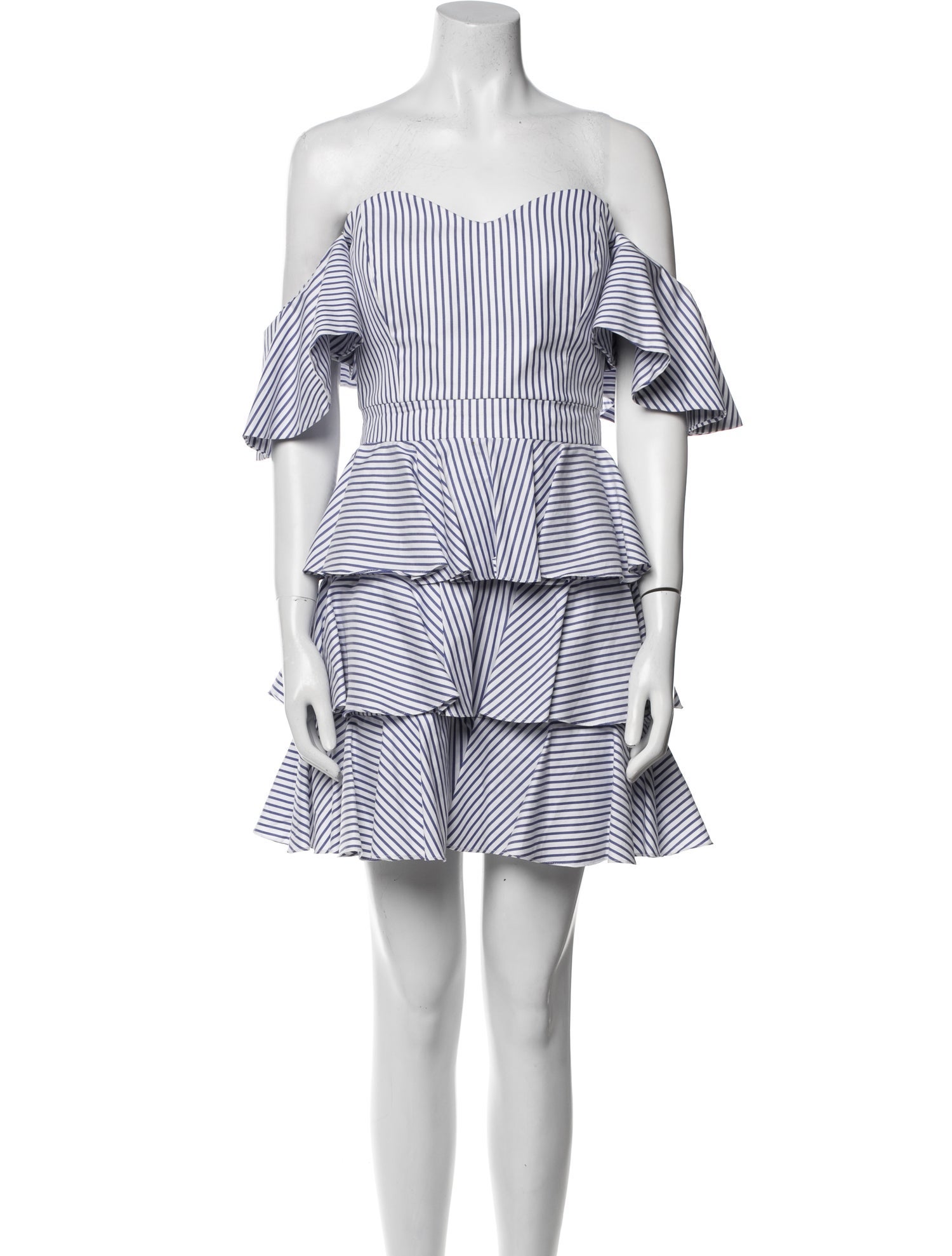 Caroline Constas Striped Mini Dress