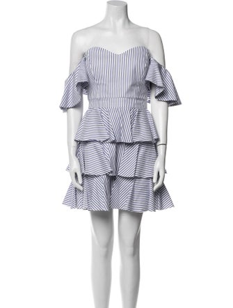 Caroline Constas Striped Mini Dress
