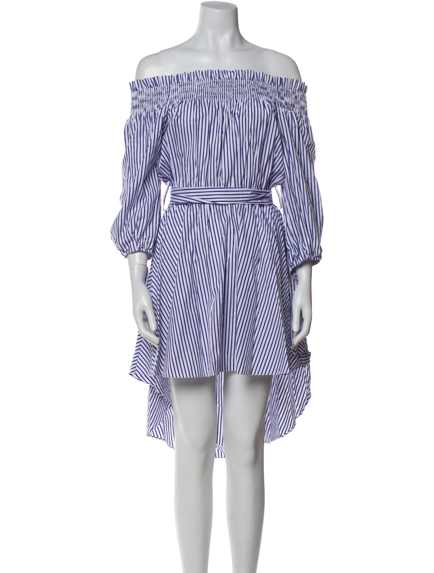 Caroline Constas Striped Knee-Length Dress