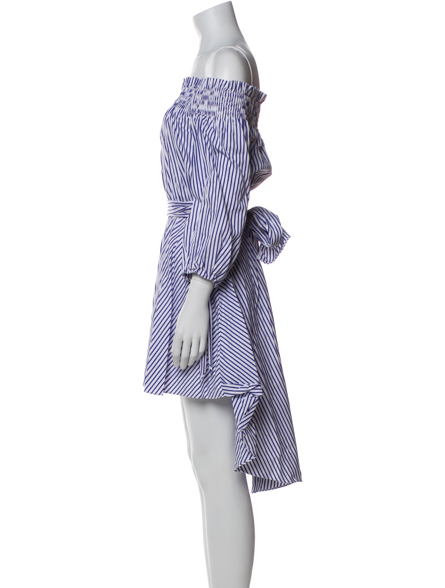 Caroline Constas Striped Knee-Length Dress