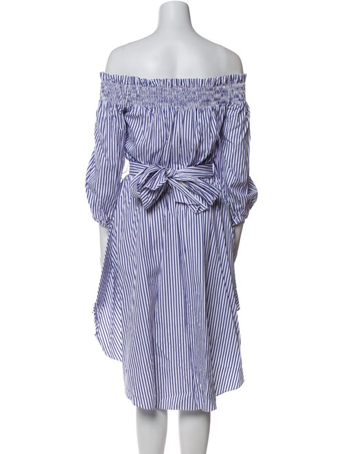Caroline Constas Striped Knee-Length Dress
