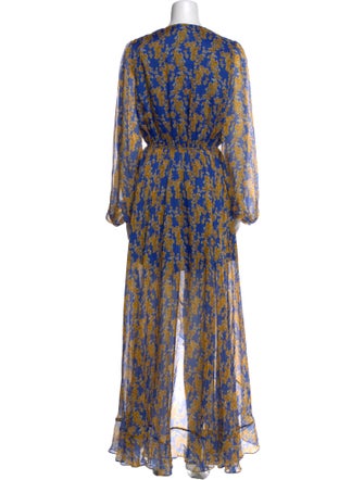 Caroline Constas Silk Long Dress