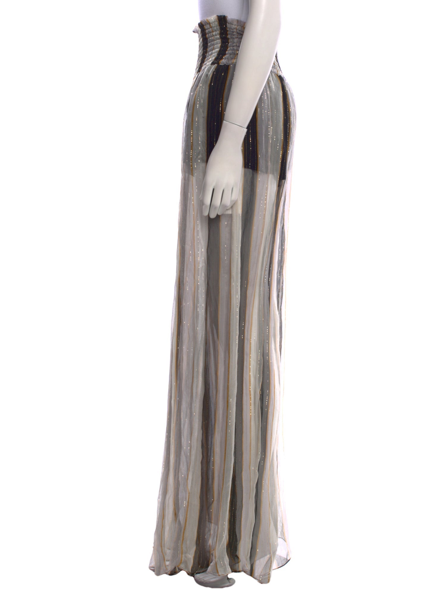 Caroline Constas Silk Wide Leg Pants