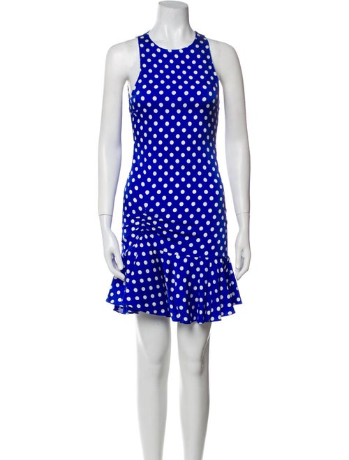 Caroline Constas Polka Dot Print Mini Dress
