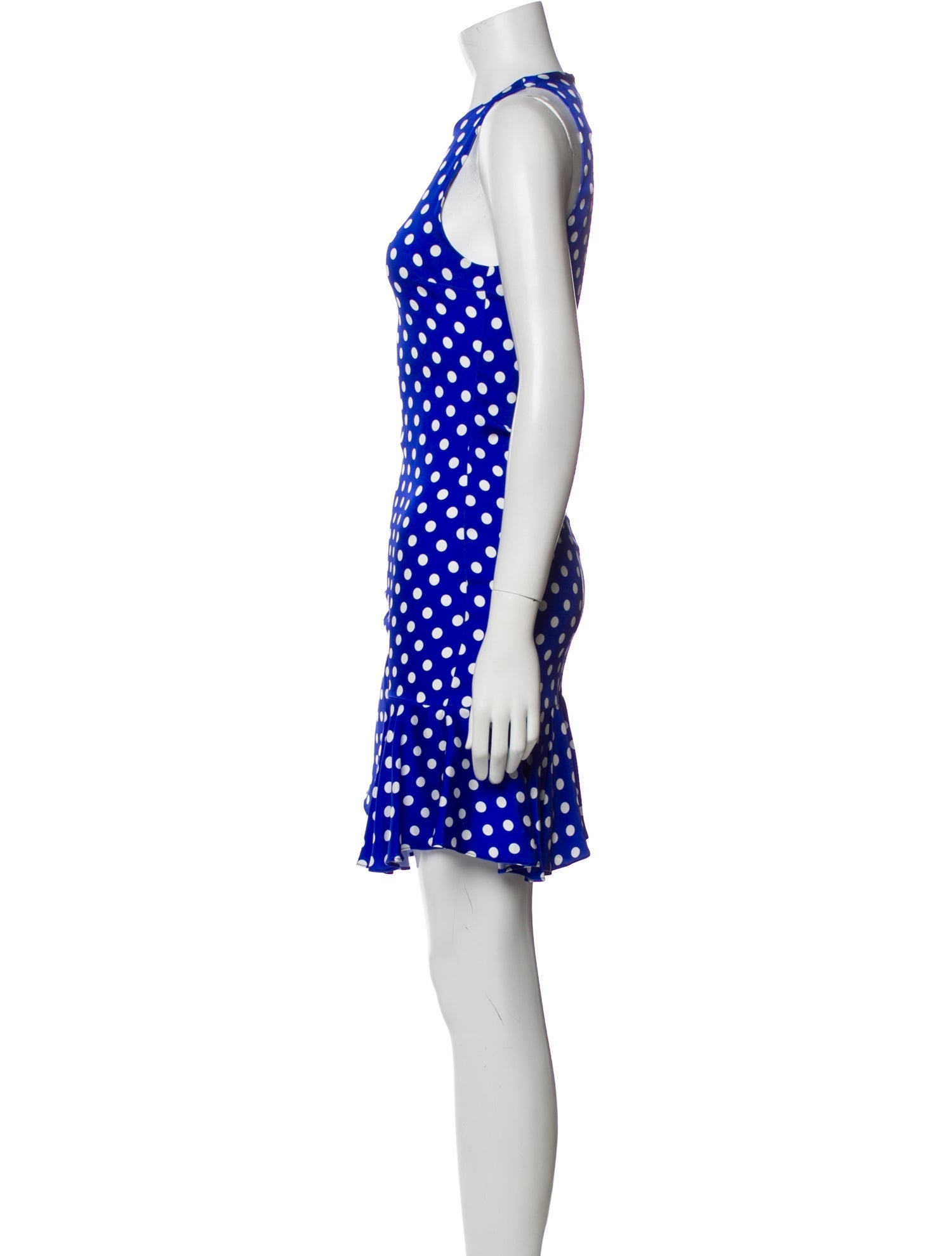 Caroline Constas Polka Dot Print Mini Dress