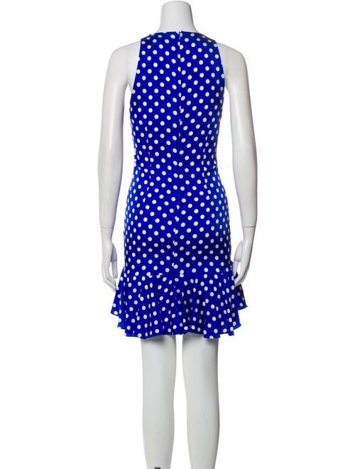 Caroline Constas Polka Dot Print Mini Dress