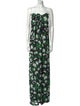 Caroline Constas Floral Print Long Dress