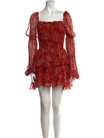 Caroline Constas Silk Mini Dress