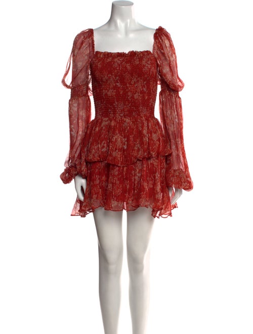 Caroline Constas Silk Mini Dress