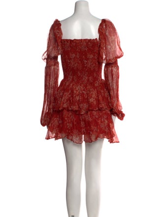 Caroline Constas Silk Mini Dress