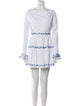 Caroline Constas Bateau Neckline Mini Dress