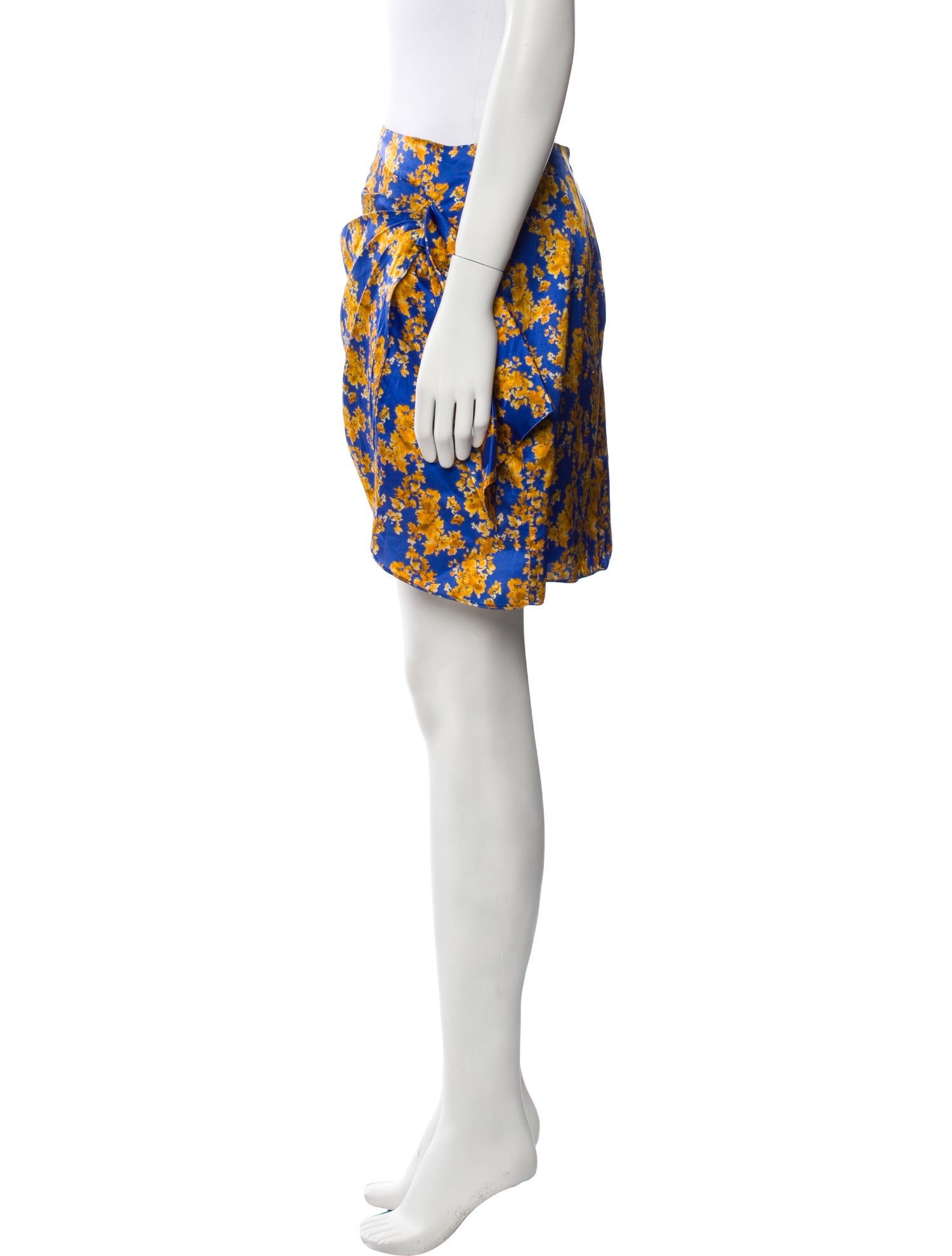 Caroline Constas Silk Mini Skirt
