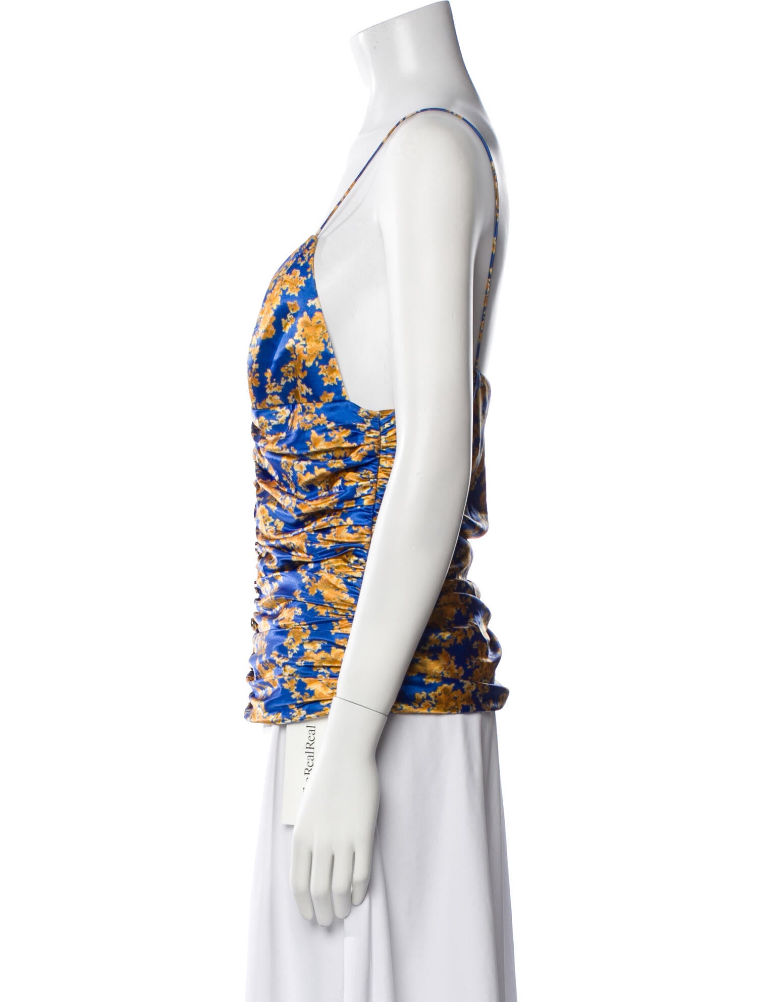 Caroline Constas Printed V-Neck Top