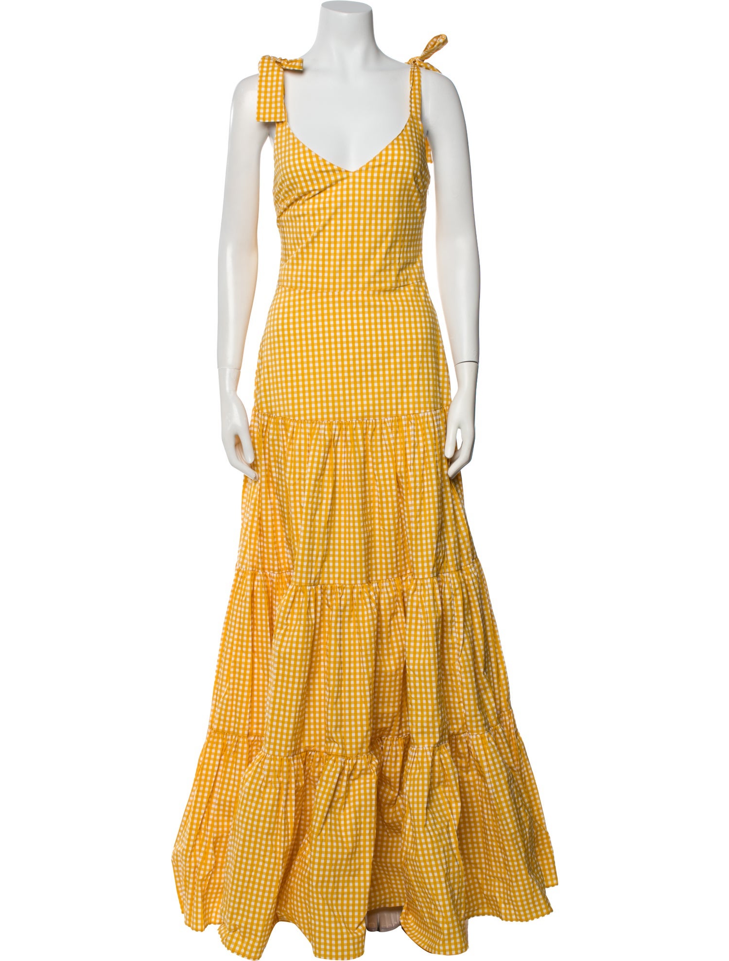 Caroline Constas Plaid Print Long Dress w/ Tags