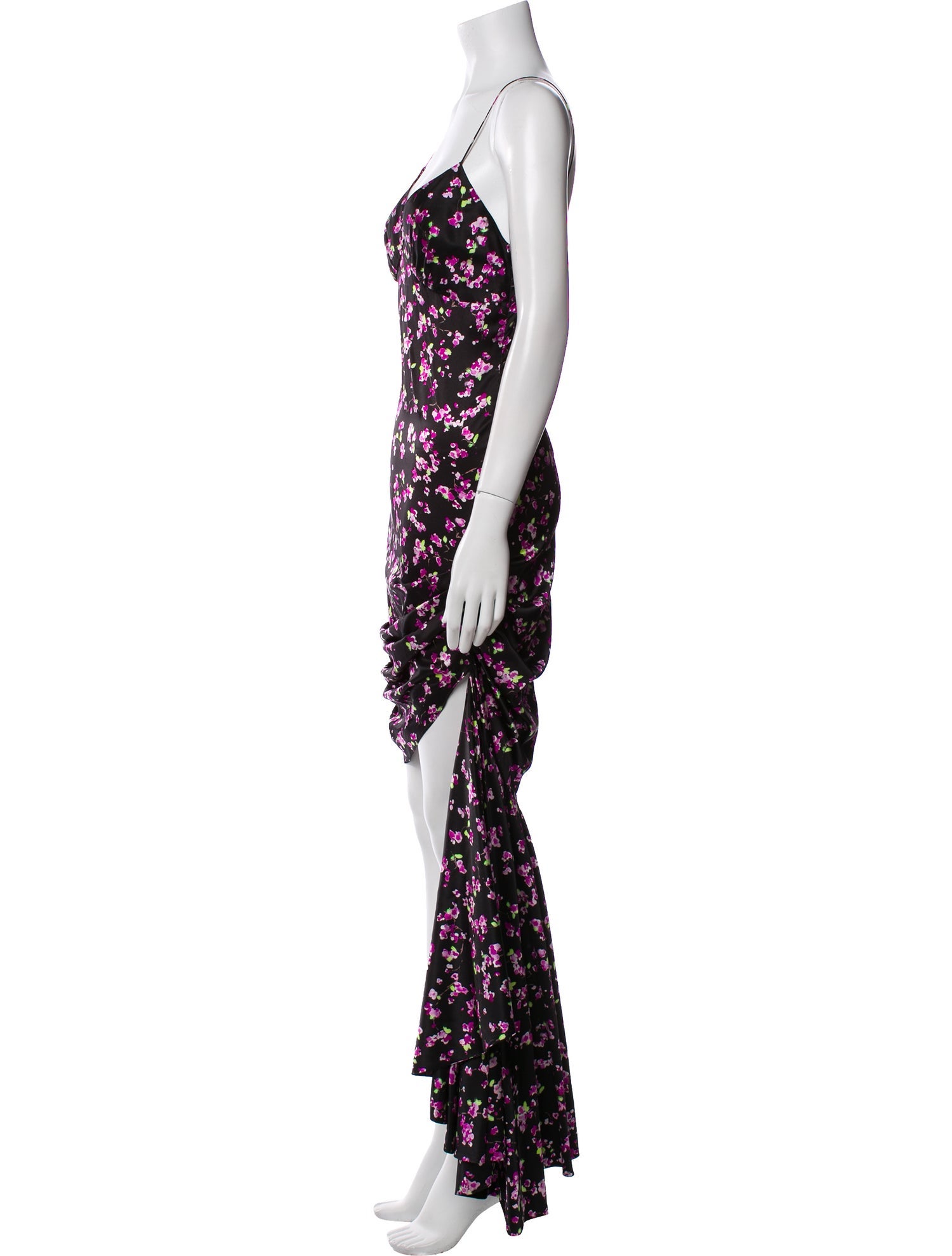 Caroline Constas Silk Long Dress