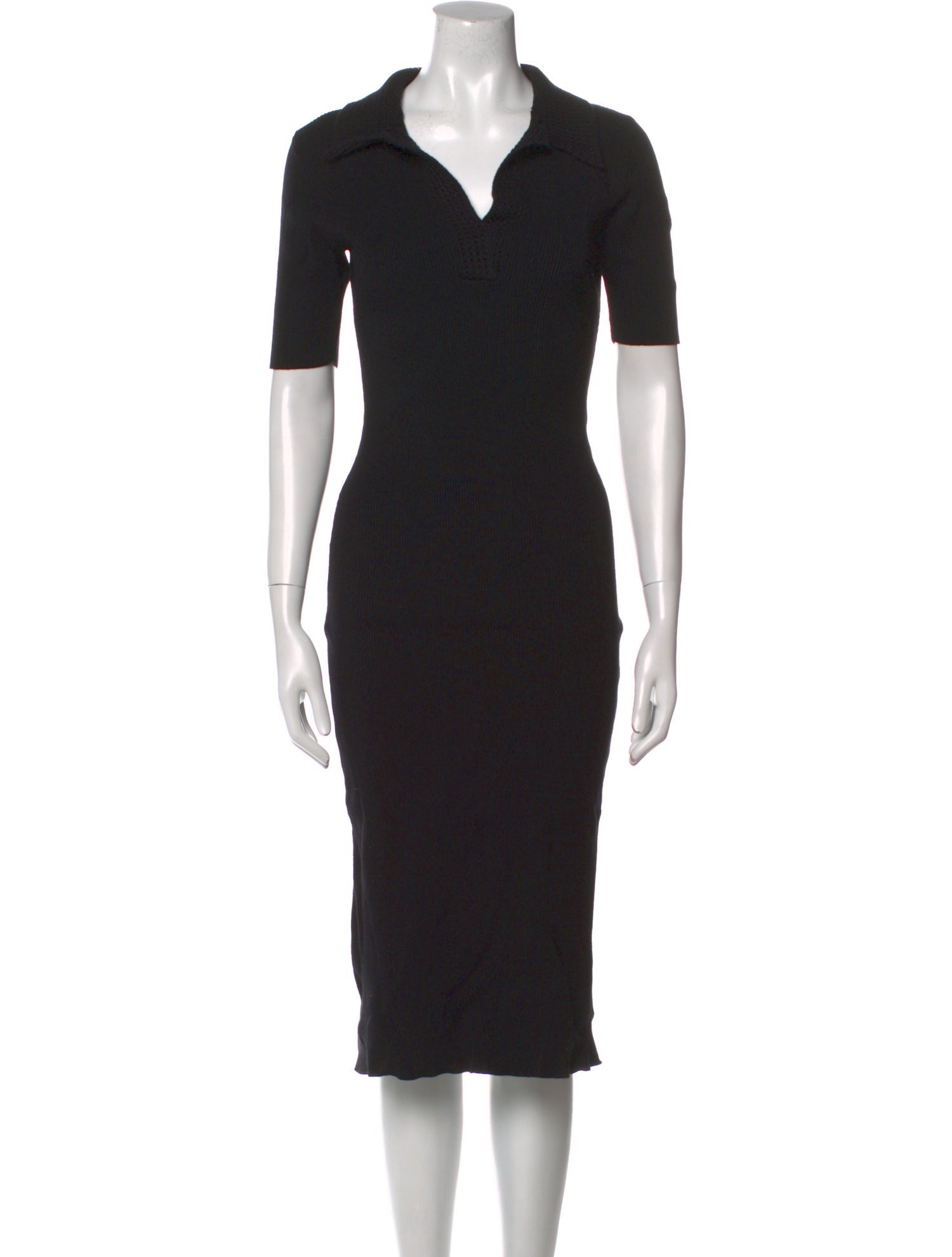 Caroline Constas V-Neck Midi Length Dress