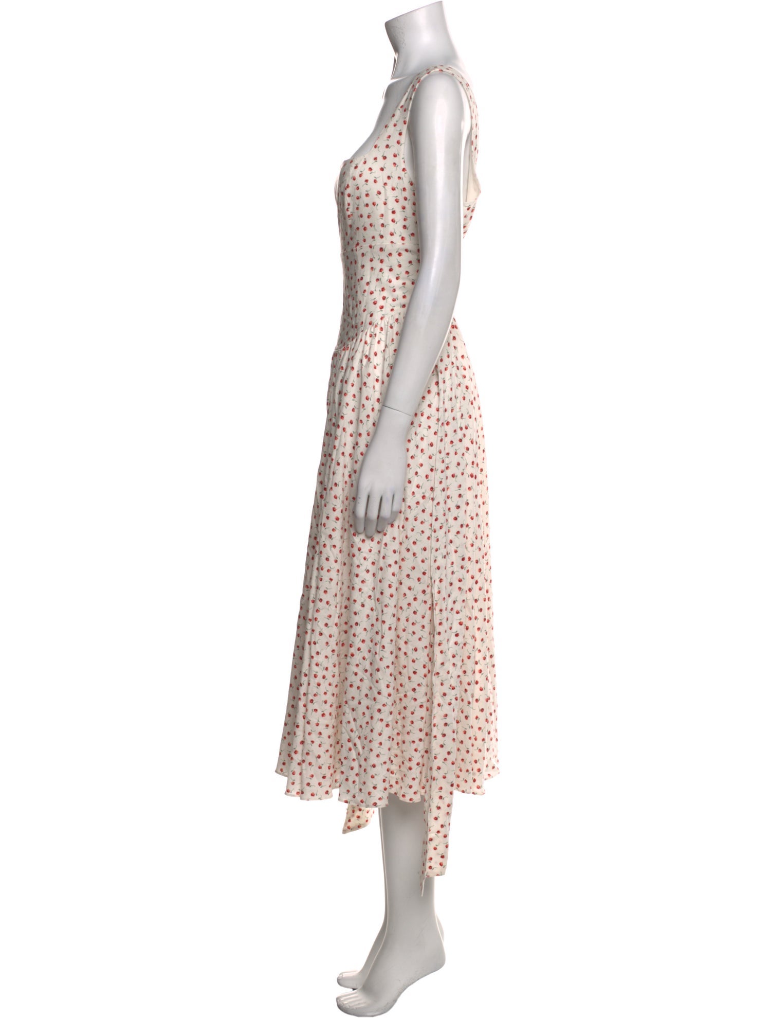 Caroline Constas Printed Midi Length Dress w/ Tags