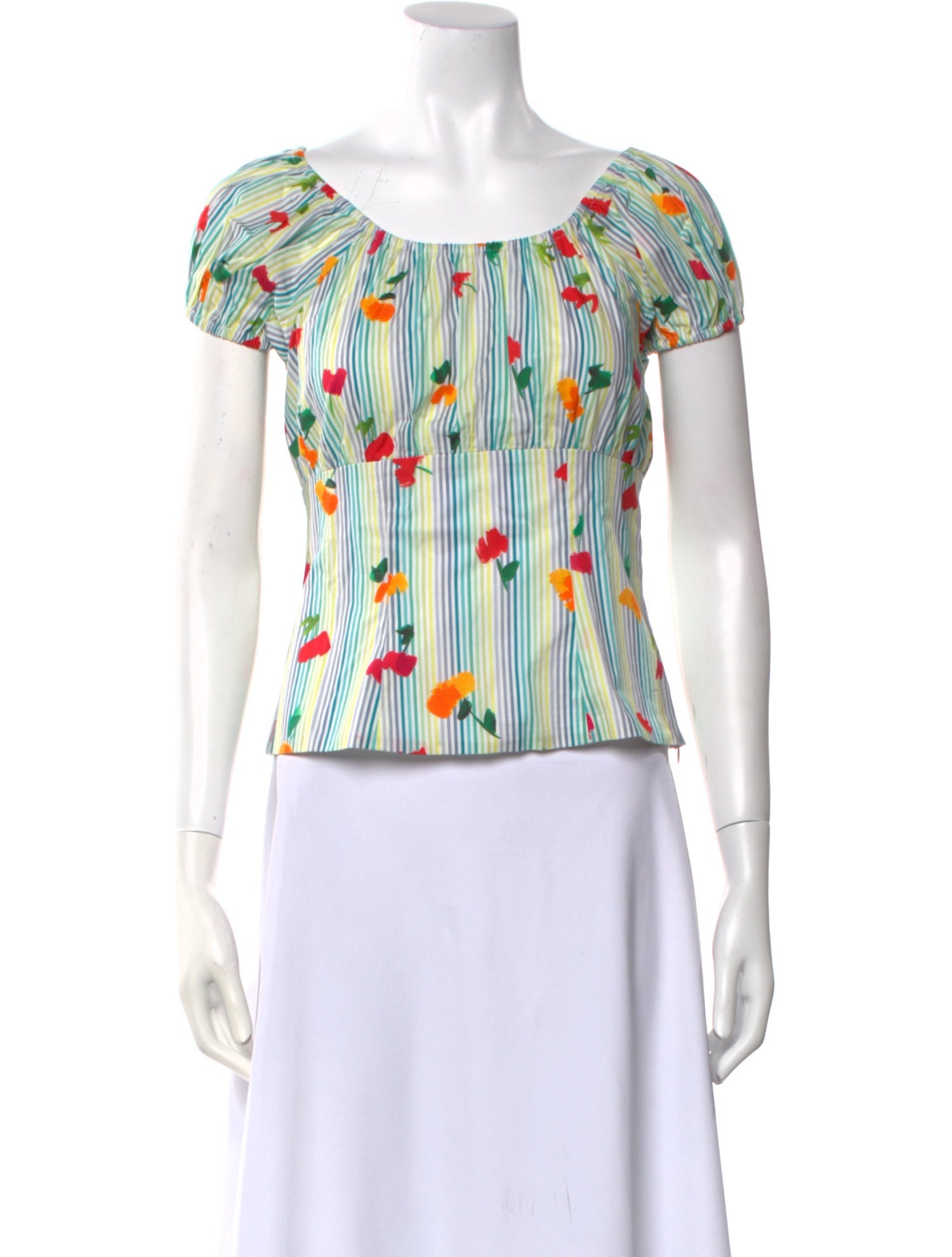 Caroline Constas Silk Printed Top