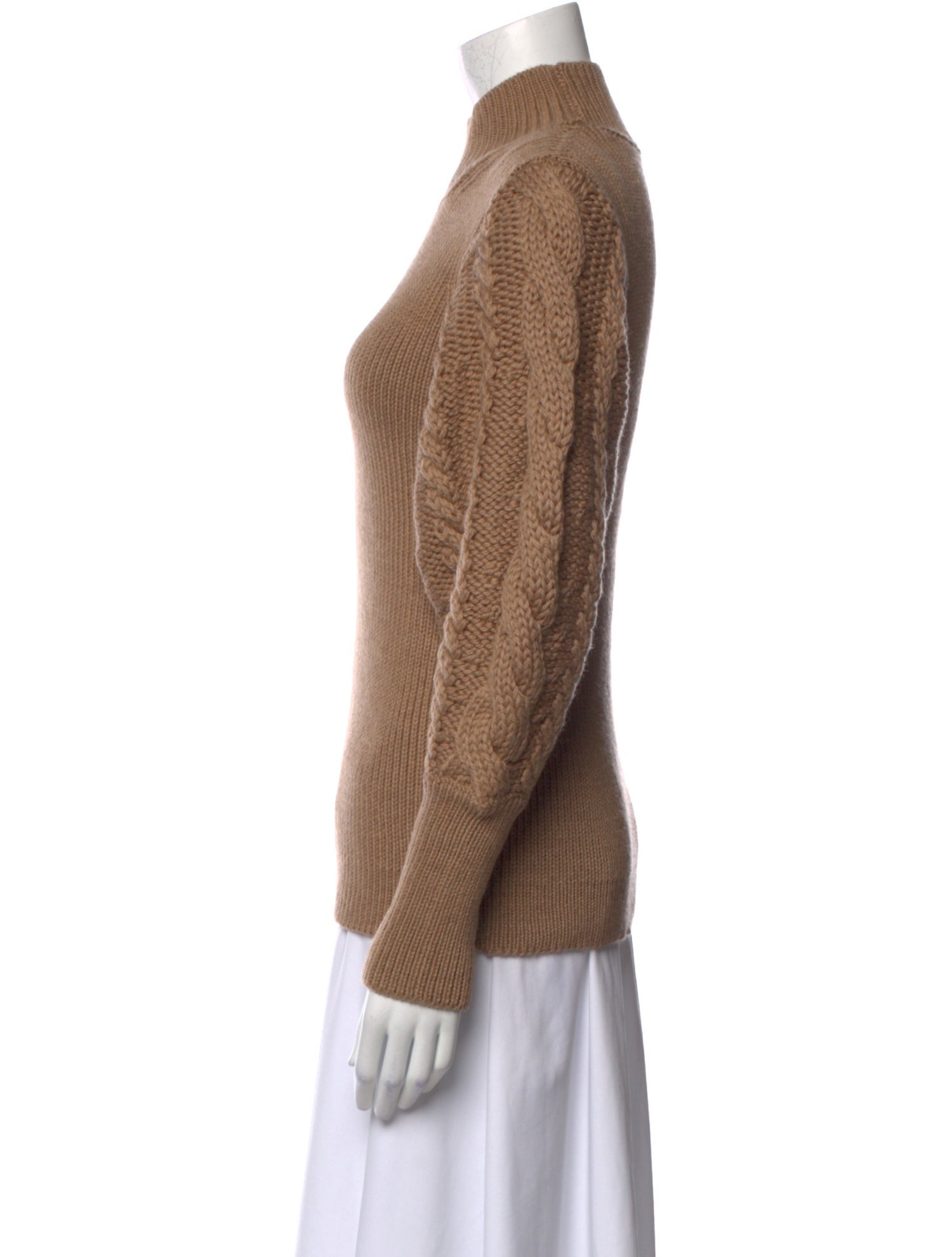 Caroline Constas Merino Wool Mock Neck Sweater