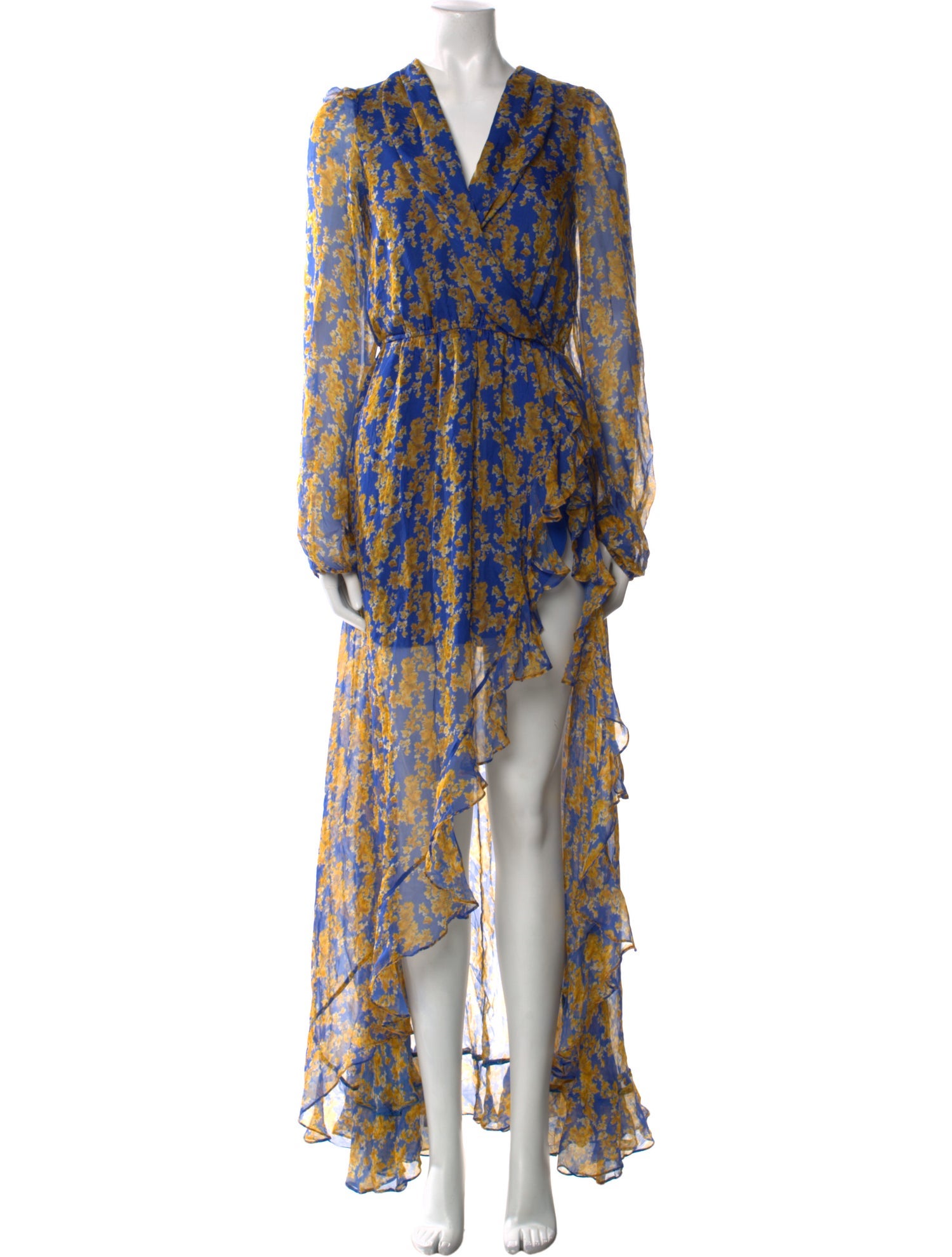 Caroline Constas Printed Long Dress