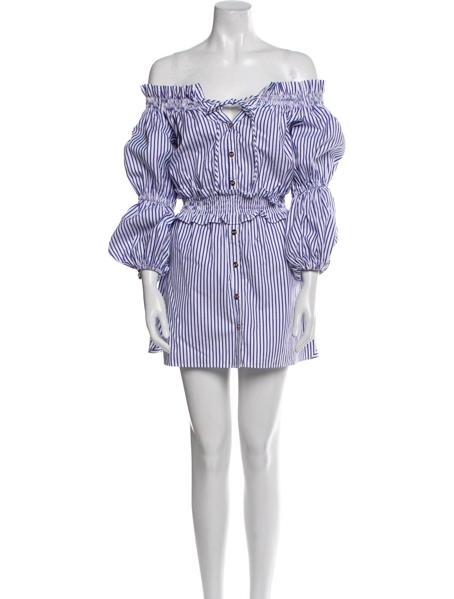 Caroline Constas Striped Mini Dress