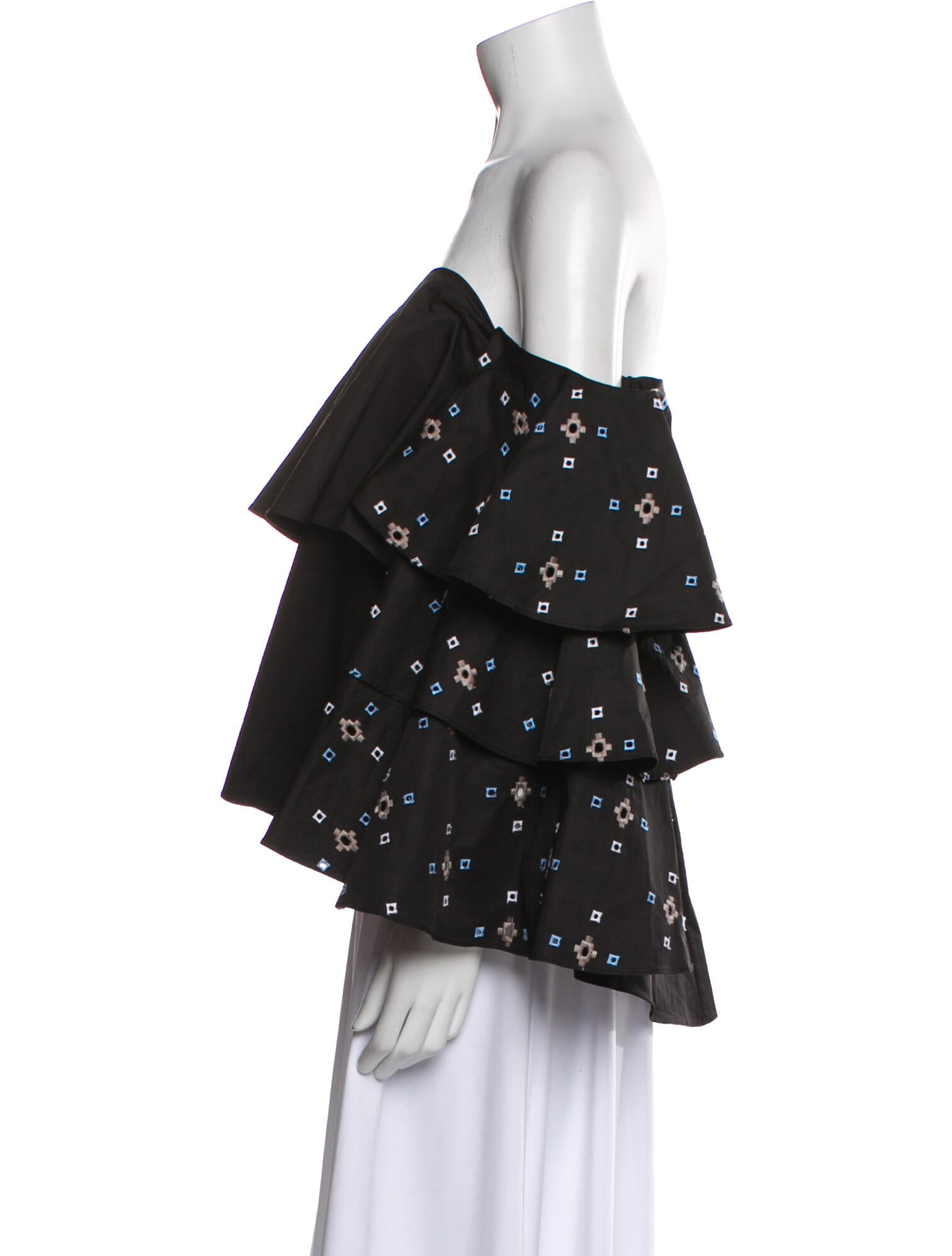 Caroline Constas Off-The-Shoulder Long Sleeve Blouse